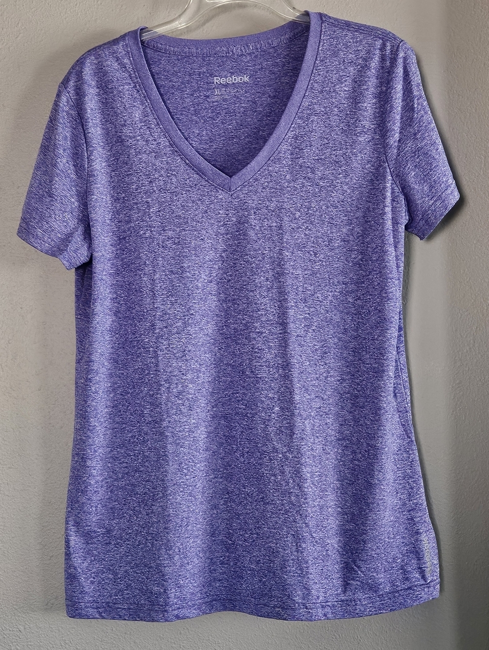 Reebok Purple Heather Performance Tee Womens Size XL Like New